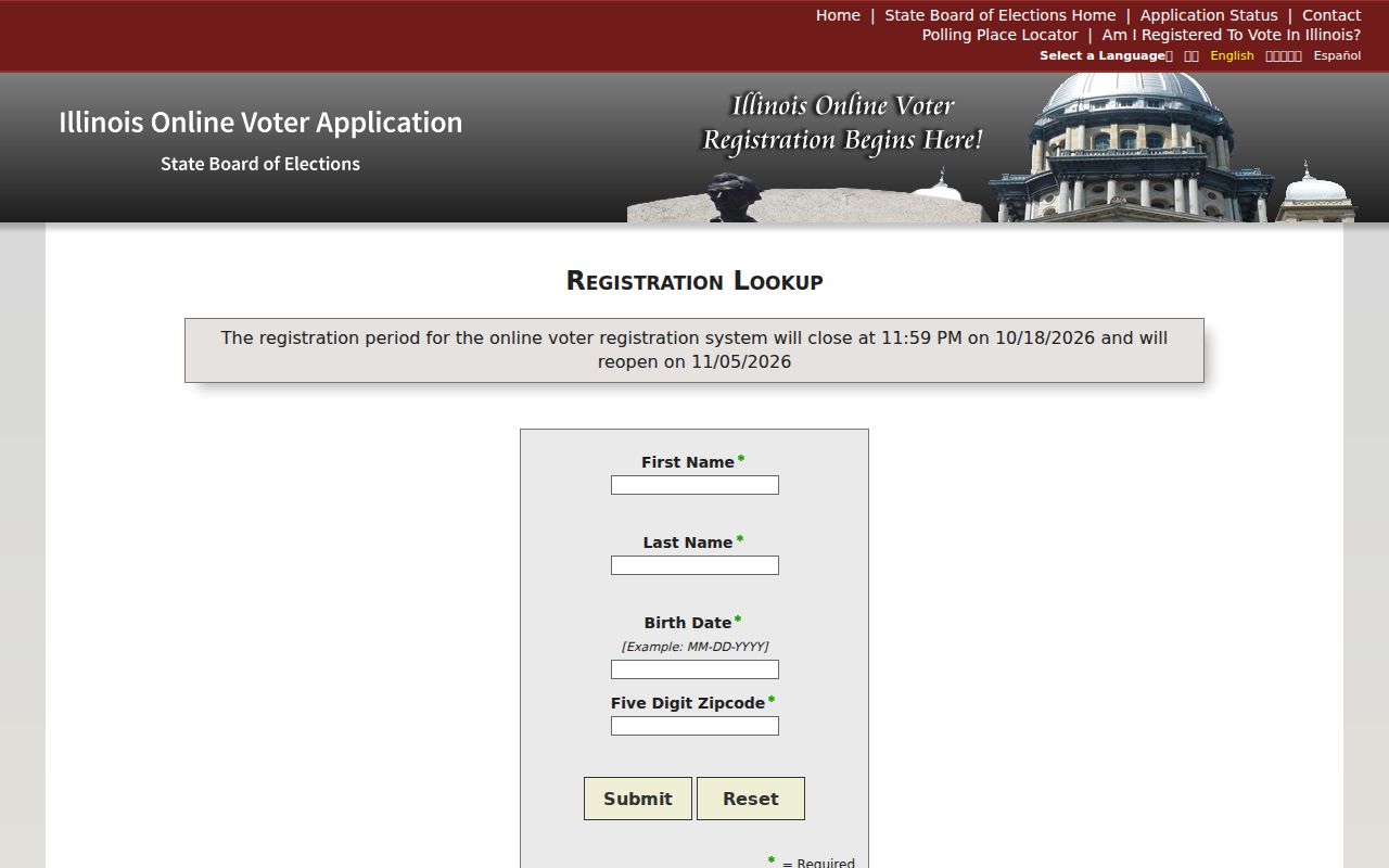 Illinois voter registration lookup used for Danville voters