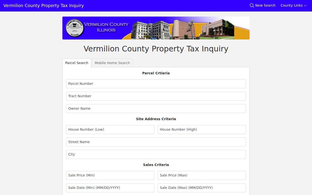 Vermilion County property inquiry for Danville parcels