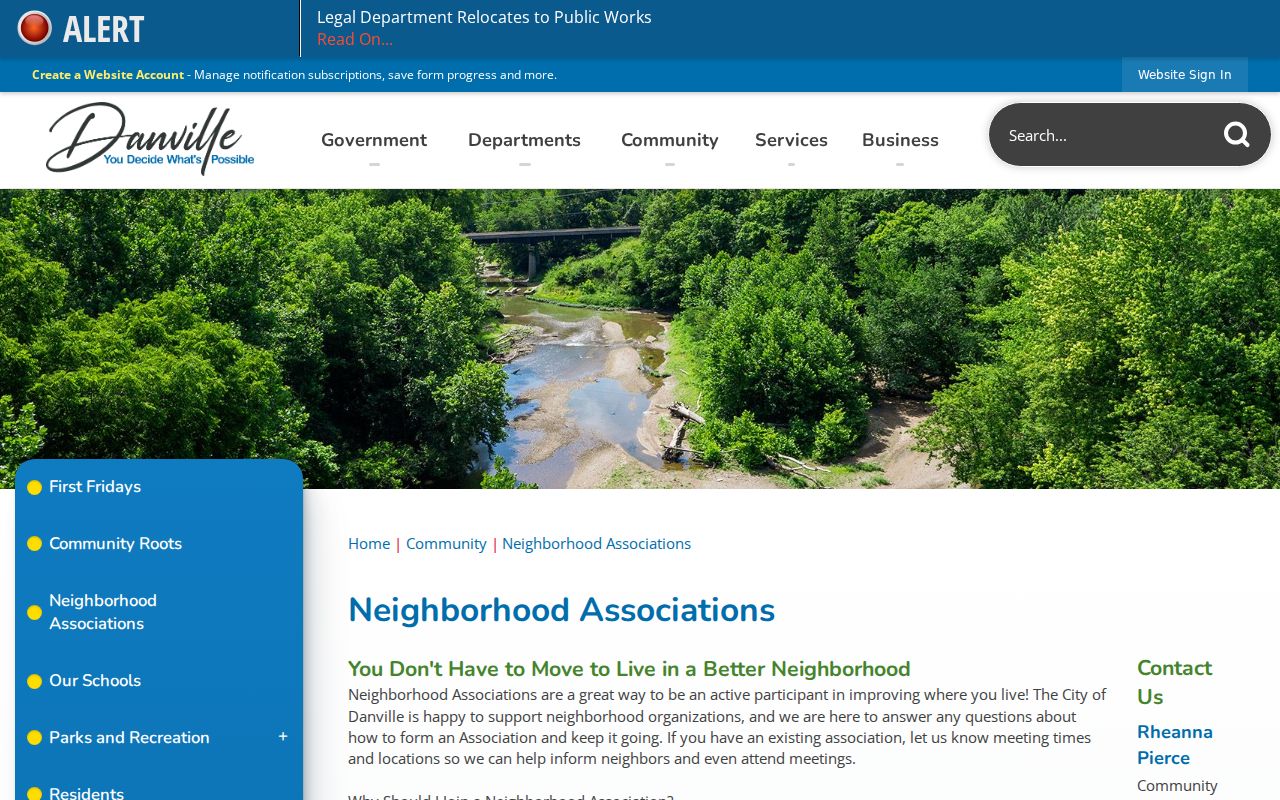 Danville neighbors and neighborhood association inventory