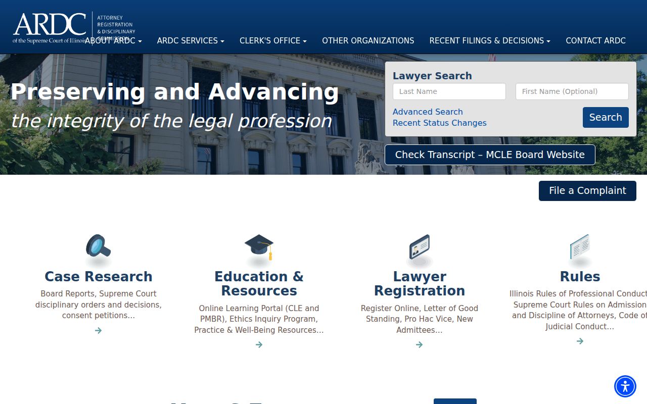 Danville resident lookup through Illinois lawyer registration